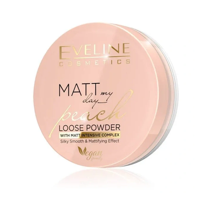 EVELINE Matt My Day puder sypki Peach 6g