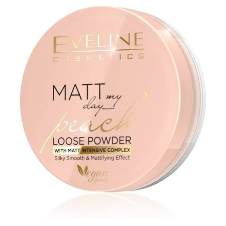 EVELINE Matt My Day puder sypki Peach 6g