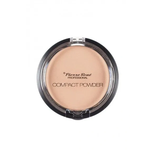 PIERRE RENE Compact puder prasowany 06 Natural Brozne 8g