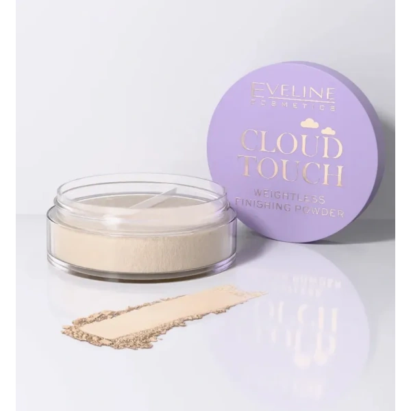 EVELINE Cloud Touch sypki puder utrwalający do twarzy satynowy mat 10g