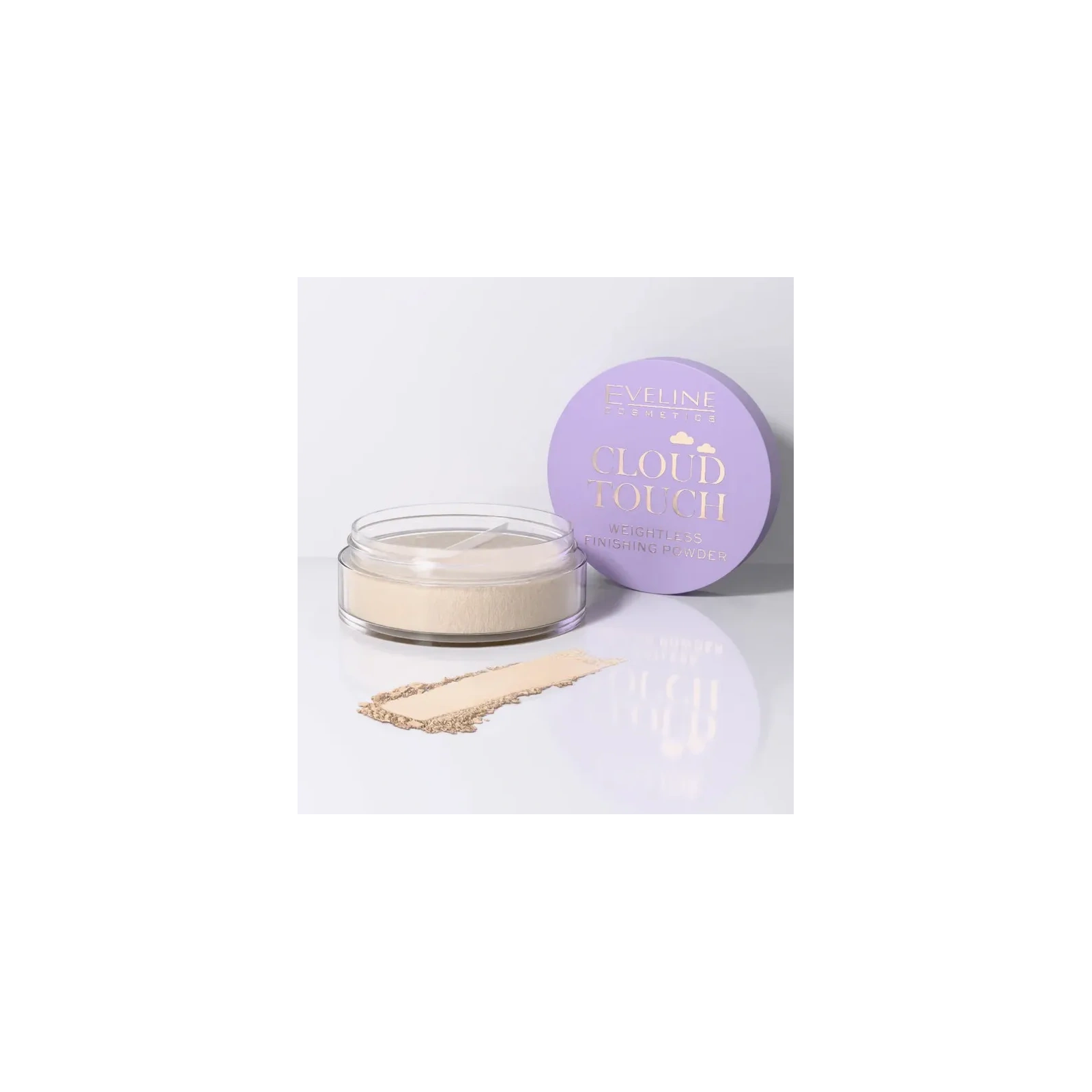 EVELINE Cloud Touch sypki puder utrwalający do twarzy satynowy mat 10g