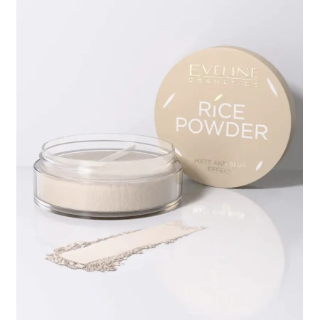 EVELINE Rice Powder transparentny sypki puder do twarzy ryżowy 10g