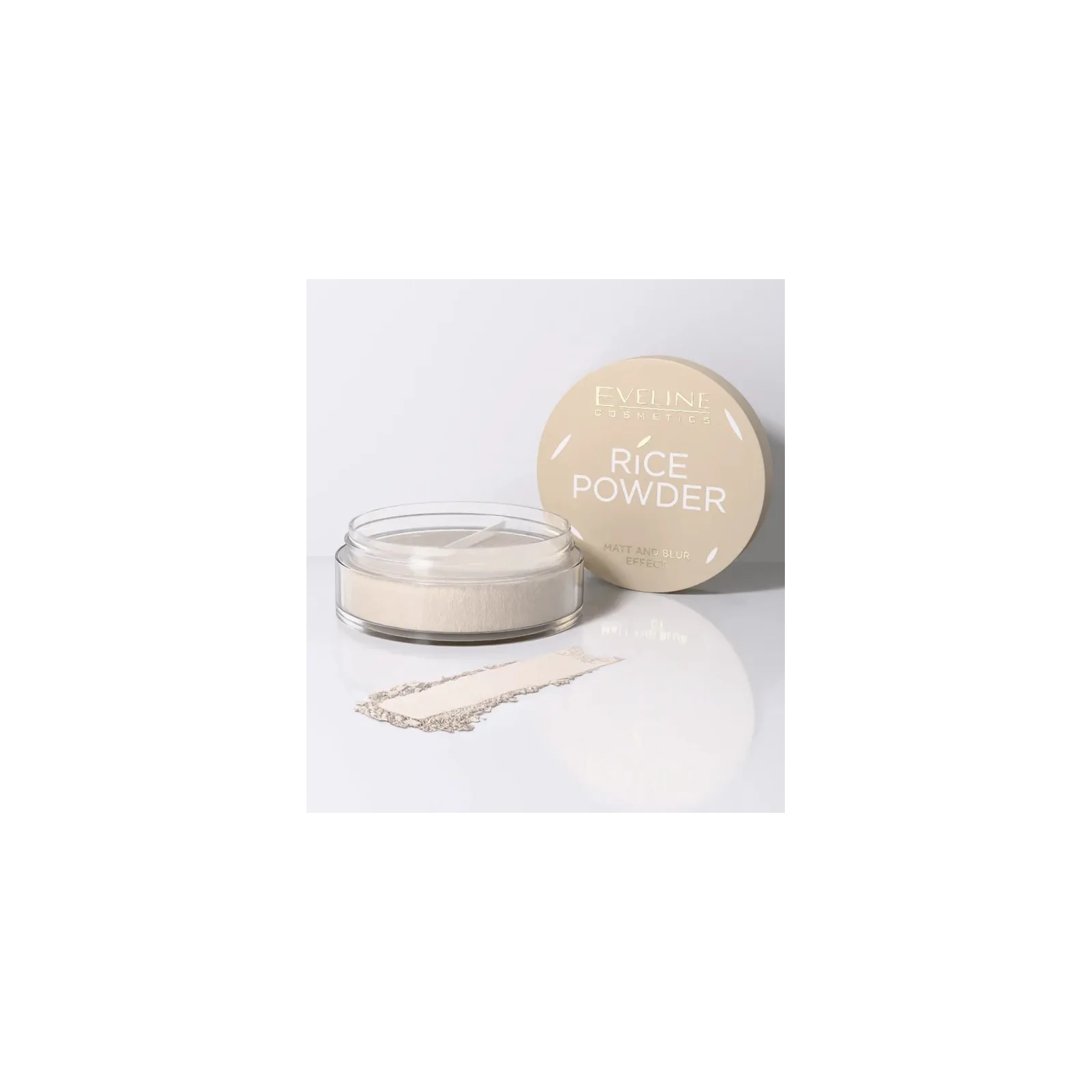 EVELINE Rice Powder transparentny sypki puder do twarzy ryżowy 10g