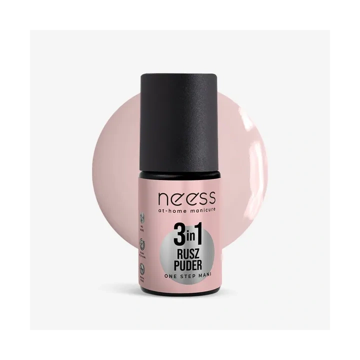 NEESS One Step Mani lakier hydrydowy 3w1 Rusz Puder