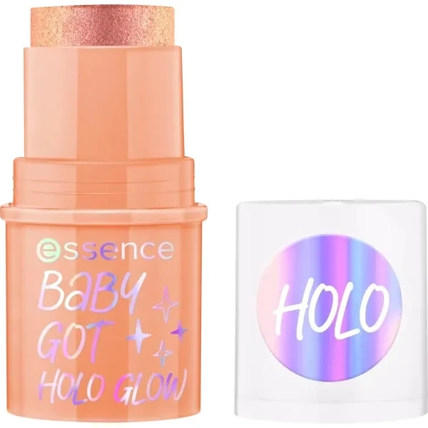 ESSENCE Baby Got Holo Glow rozświetlacz do twarzy w sztyfcie 10 Holy Apricotly 5g