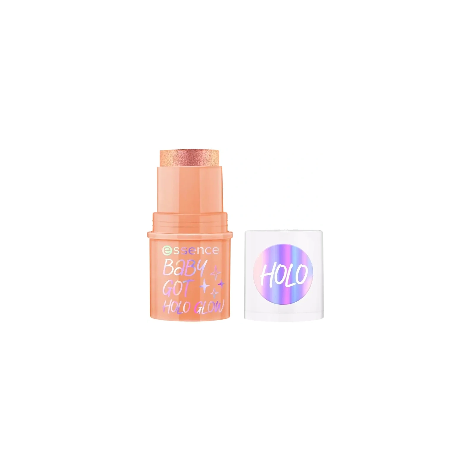 ESSENCE Baby Got Holo Glow rozświetlacz do twarzy w sztyfcie 10 Holy Apricotly 5g