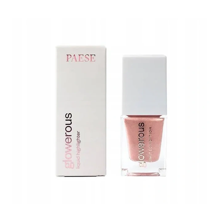 PAESE Glowerous Limited Edition płynny rozświetlacz Sparkle Rose 16ml 