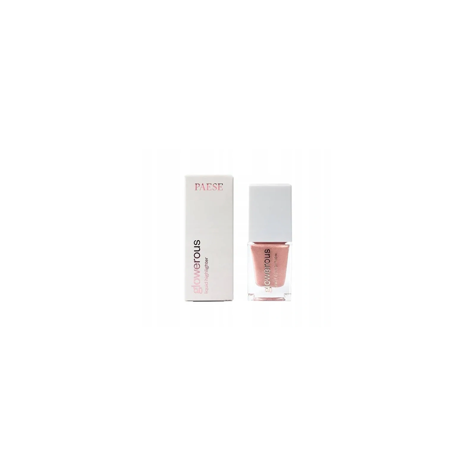 PAESE Glowerous Limited Edition płynny rozświetlacz Sparkle Rose 16ml 