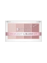 BELL HypoAllergenic Highlight&Blush Kit zestaw rozświetlaczy i róży 20g