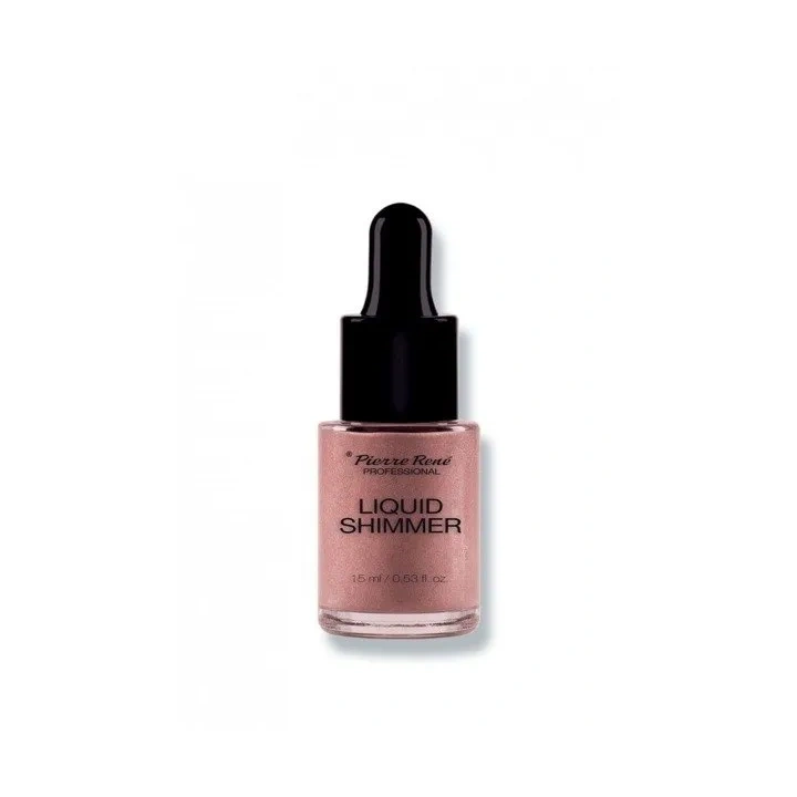 PIERRE RENE Liquid Shimmer płynny rozświetlacz 02 Rose Gold 15ml