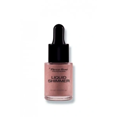 PIERRE RENE Liquid Shimmer płynny rozświetlacz 02 Rose Gold 15ml