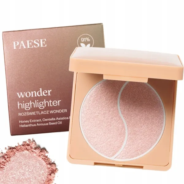 PAESE Wonder Highlighter rozświetlacz do twarzy Frosted Rose 6,5g