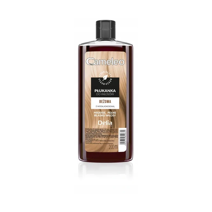 CAMELEO płukanka do włosów z wodą kokosową Beżowa 200ml