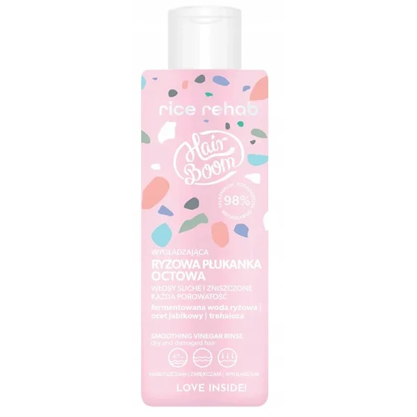 HAIRBOOM Rice Rehab ryżowa płukanka do włosów wygładzająca 200ml
