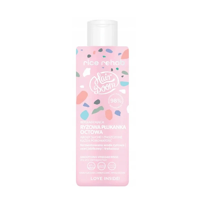 HAIRBOOM Rice Rehab ryżowa płukanka do włosów wygładzająca 200ml