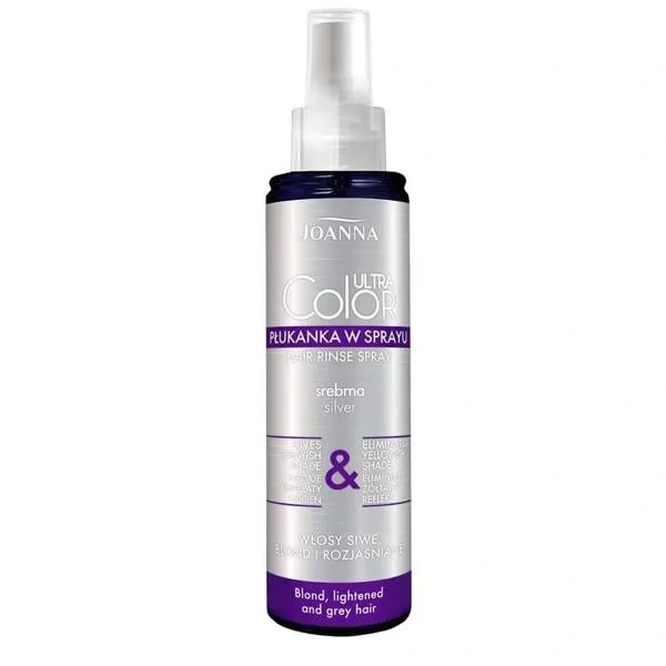 JOANNA Ultra Color płukanka do włosów w sprayu Srebrna 150ml 