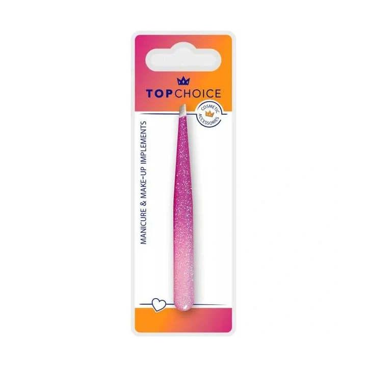 TOP CHOICE Manicure & Make-up pęseta skośna Epoxy Glitter 75995