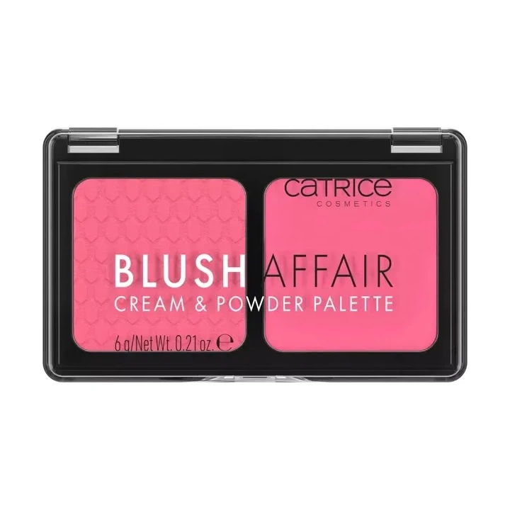 CATRICE Blush Affair róż do policzków paletka w pudrze i kremie 020 Pleasing Pink 6g 