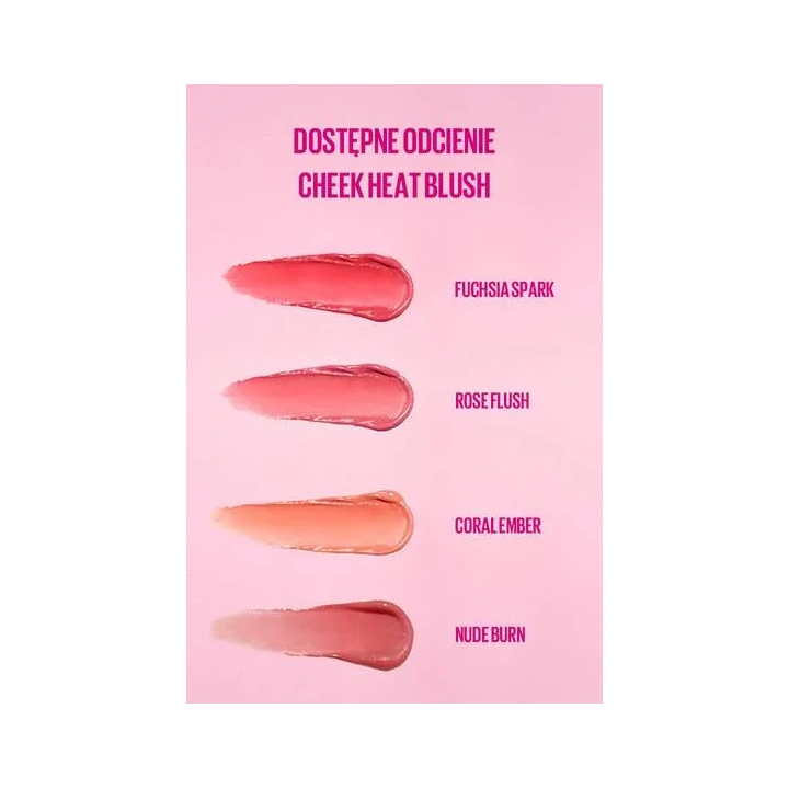 MAYBELLINE Cheek Heat róż do policzków 20 Rose Flash 10ml 