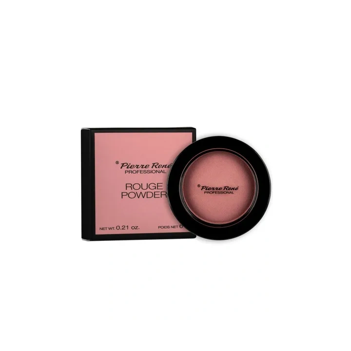 PIERRE RENE Rouge Powder róż do policzków z filtrem 02 Pink Fog 6g