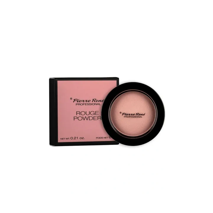 PIERRE RENE Rouge Powder róż do policzków z filtrem 09 Delicate Pink 6g