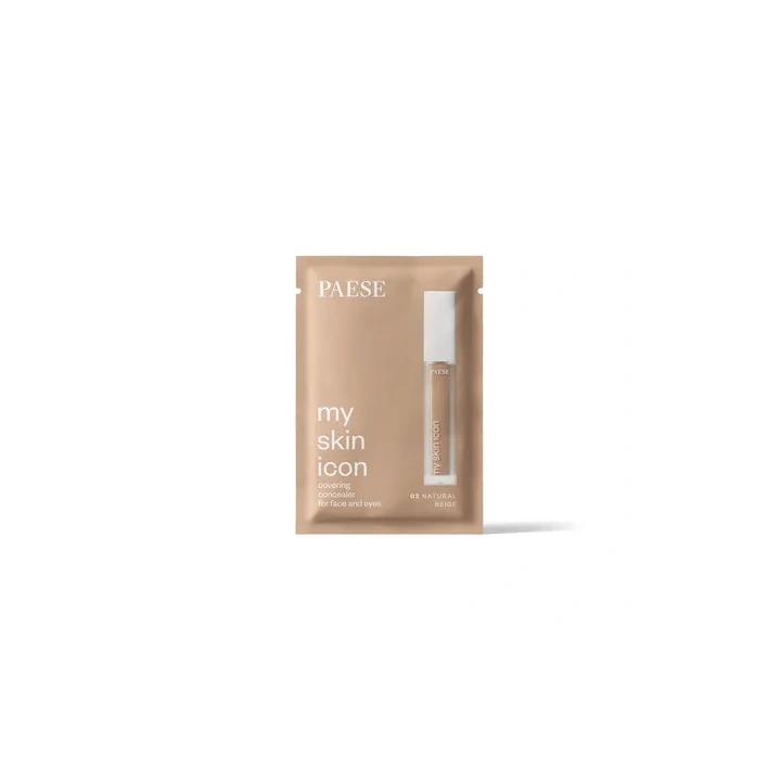 PAESE My Skin Icon kryjący korektor do twarzy i pod oczy 02 Natural Beige próbka 1ml