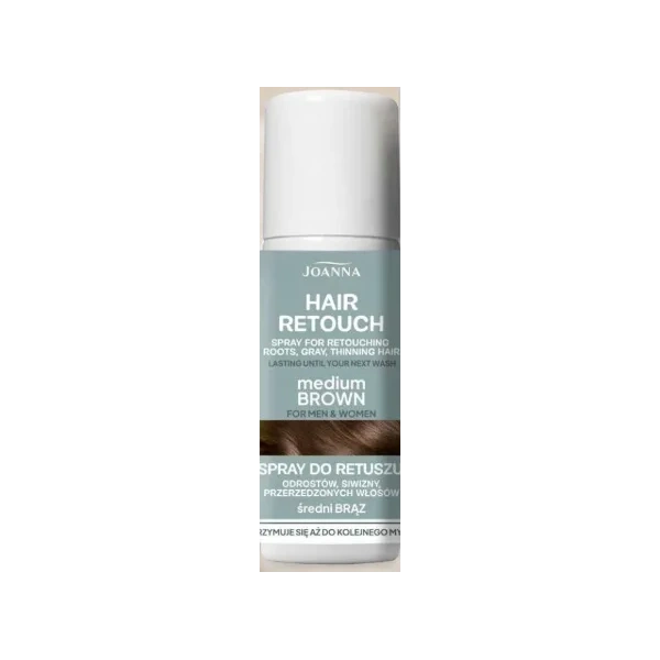 JOANNA PROFESSIONAL Hair Retouch korektor odrostów w sprayu Medium Brown 75ml