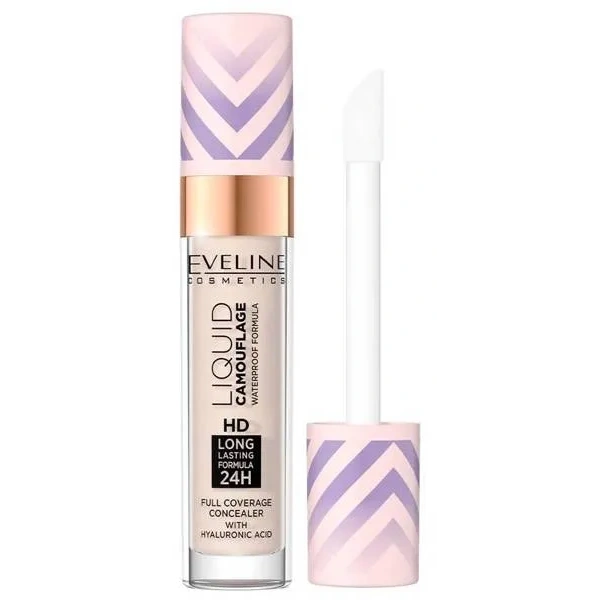 EVELINE Liquid Camouflage HD korektor do twarzy WTP 01 Light Porcelain 7,5ml