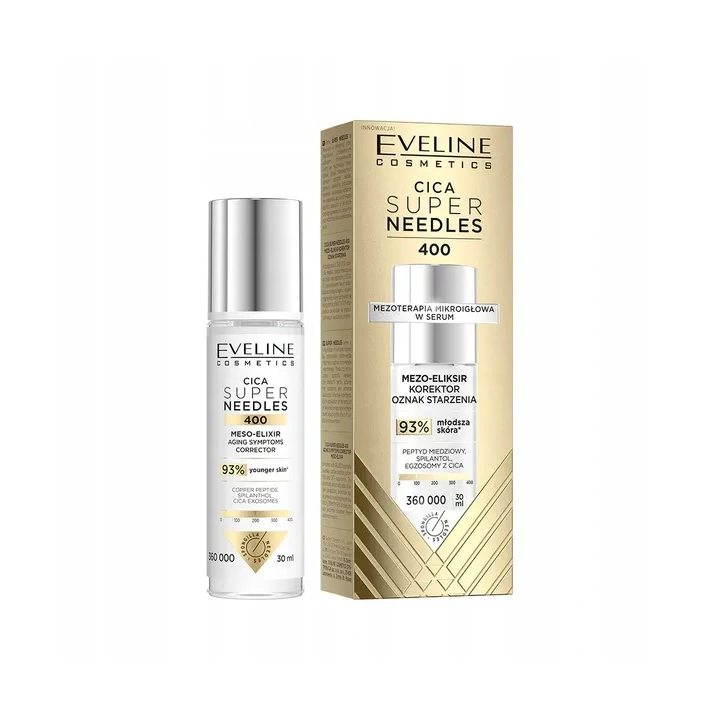 EVELINE Cica Super Needles 400 mezo-eliksir korektor oznak starzenia 30ml