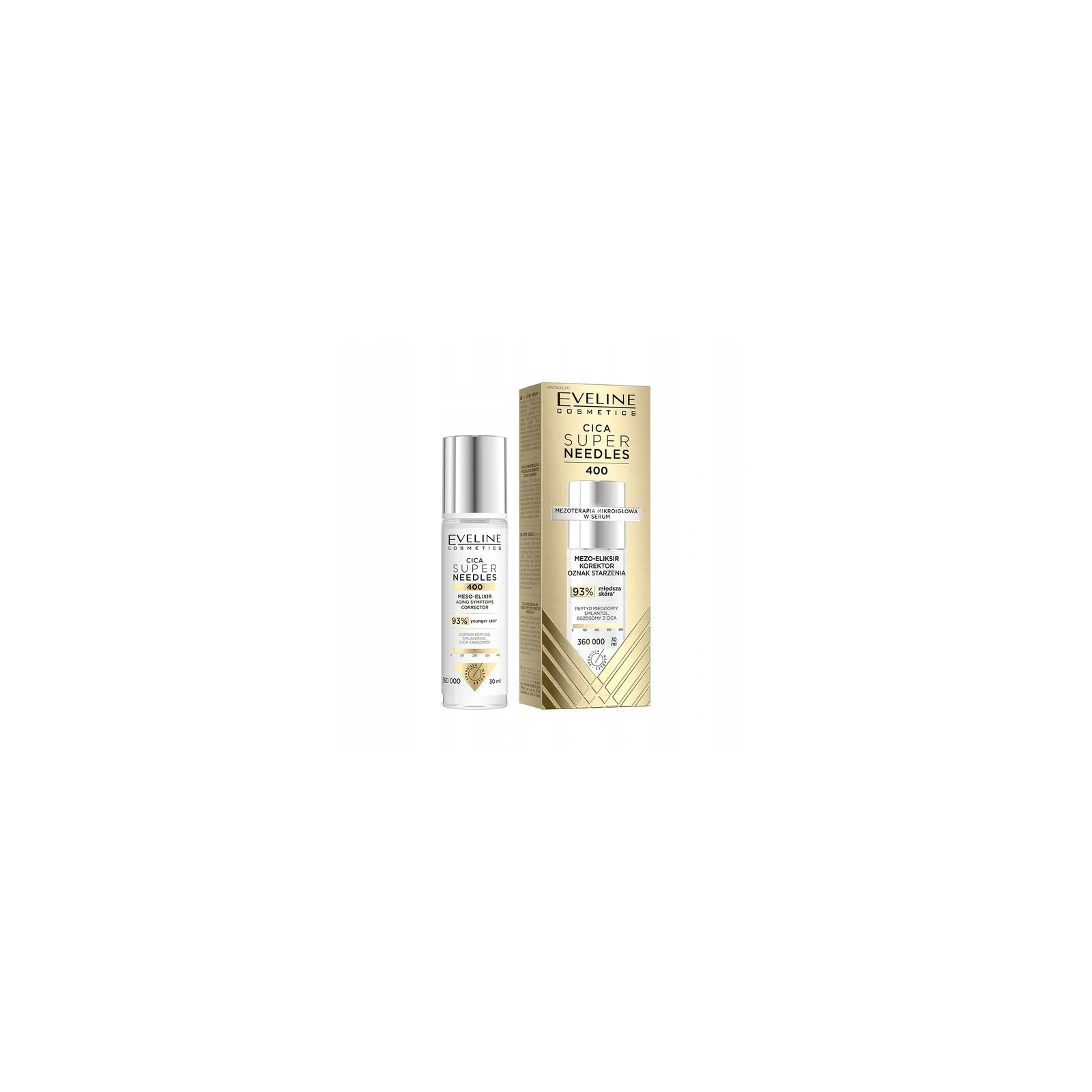EVELINE Cica Super Needles 400 mezo-eliksir korektor oznak starzenia 30ml