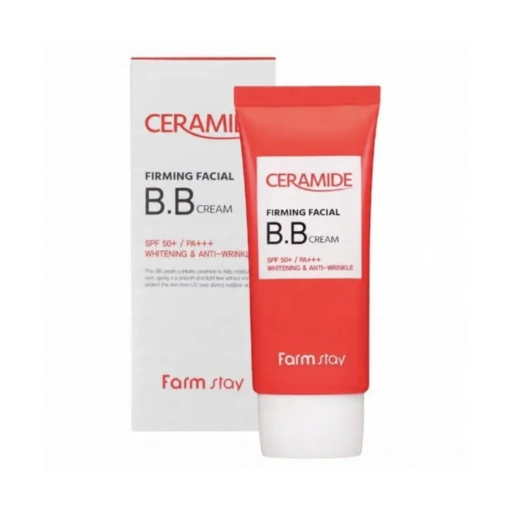 FARMSTAY Ceramide Firming Facial krem do twarzy BB ujędrniający SPF50+ 50g
