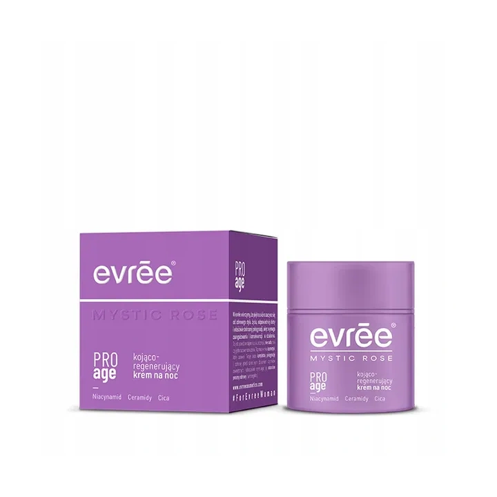 EVREE Mystic Rose Pro Age kojąco regenerujący krem do twarzy na noc 50ml