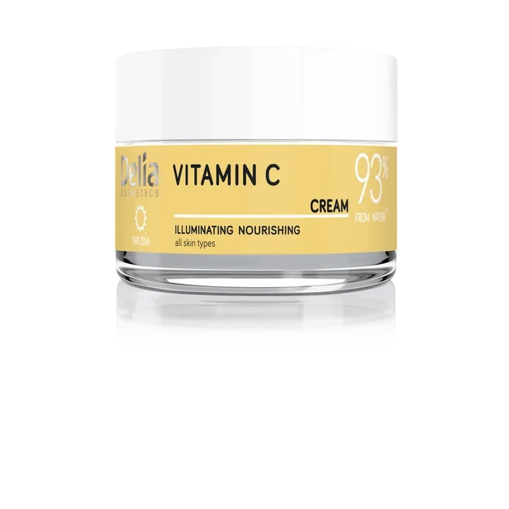 DELIA Yes I'm Vegan rozświetlający krem do twarzy Vitamin C 50ml