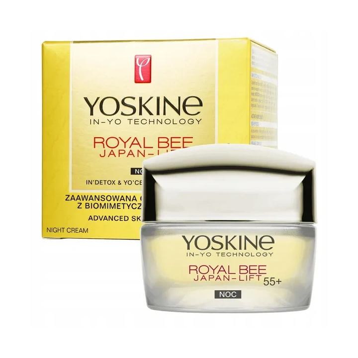 DAX Yoskine Royal Bee Japan Lift krem do twarzy odbudowa skóry noc 55+ 50ml