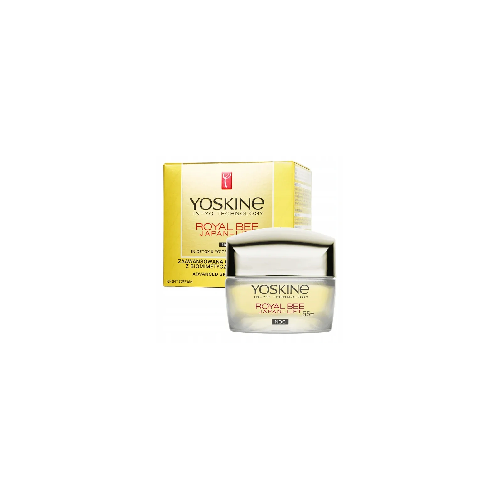 DAX Yoskine Royal Bee Japan Lift krem do twarzy odbudowa skóry noc 55+ 50ml
