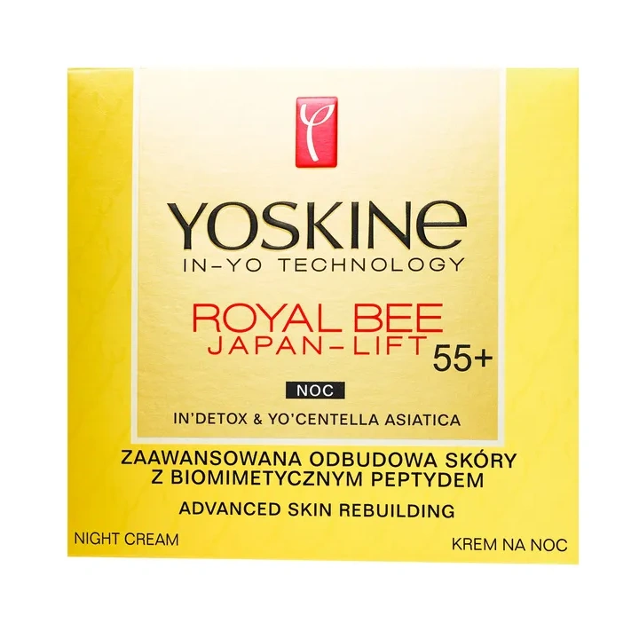 DAX Yoskine Royal Bee Japan Lift krem do twarzy odbudowa skóry noc 55+ 50ml
