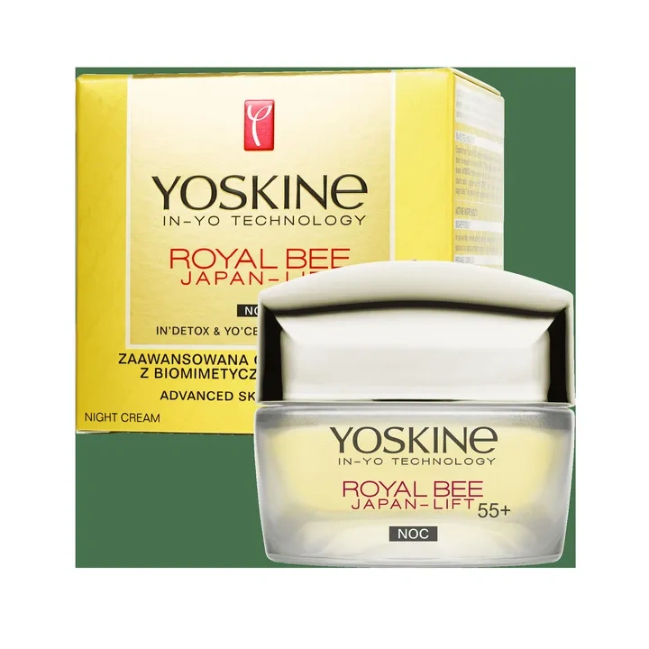 DAX Yoskine Royal Bee Japan Lift krem do twarzy odbudowa skóry noc 55+ 50ml
