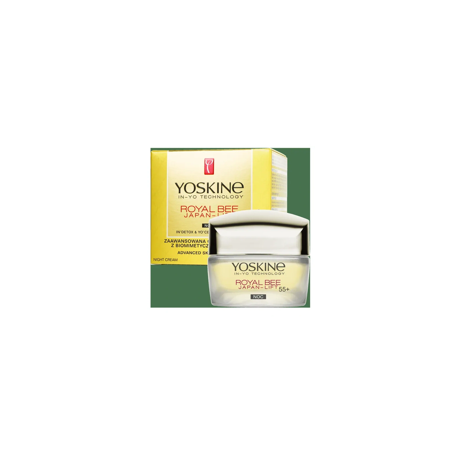 DAX Yoskine Royal Bee Japan Lift krem do twarzy odbudowa skóry noc 55+ 50ml