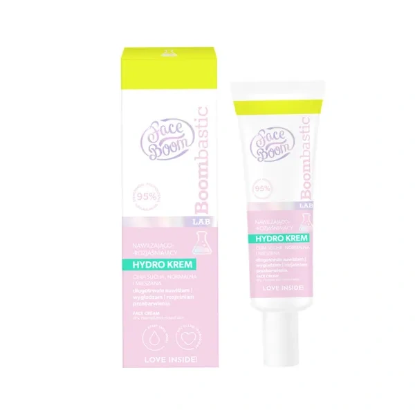 FaceBoom FACEBOOM Bombastic Lab hydro krem do twarzy nawilżająco-rozjaśniający 50ml — Składniki i ocena
