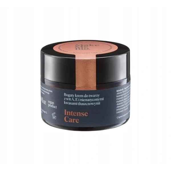 MAKE ME BIO Intense Care krem do twarzy z witaminami A,E i nienasyconymi kwasami tłuszczowymi 50ml