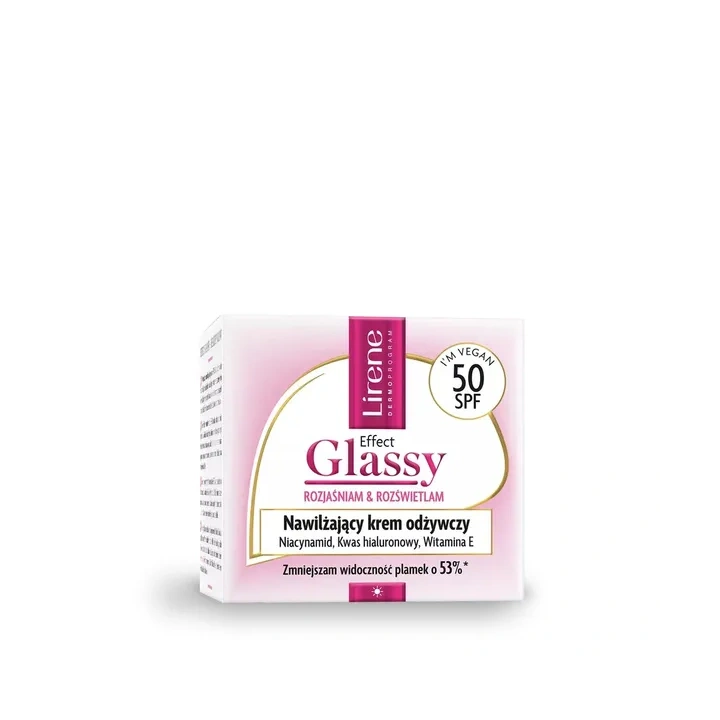 LIRENE Effect Glassy nawilżający krem do twarzy odżywczy SPF50 50ml 