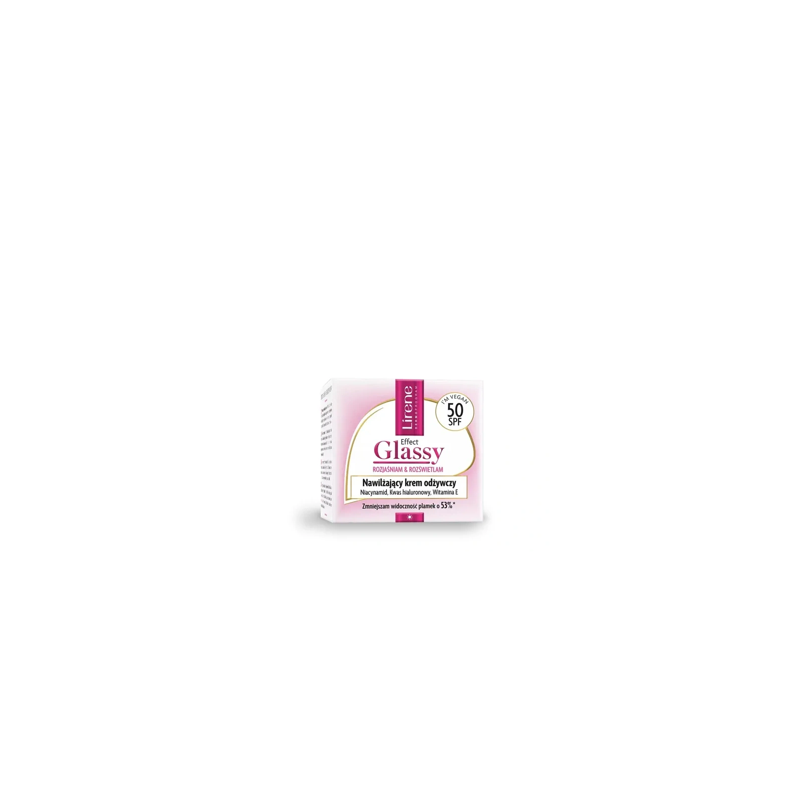 LIRENE Effect Glassy nawilżający krem do twarzy odżywczy SPF50 50ml 