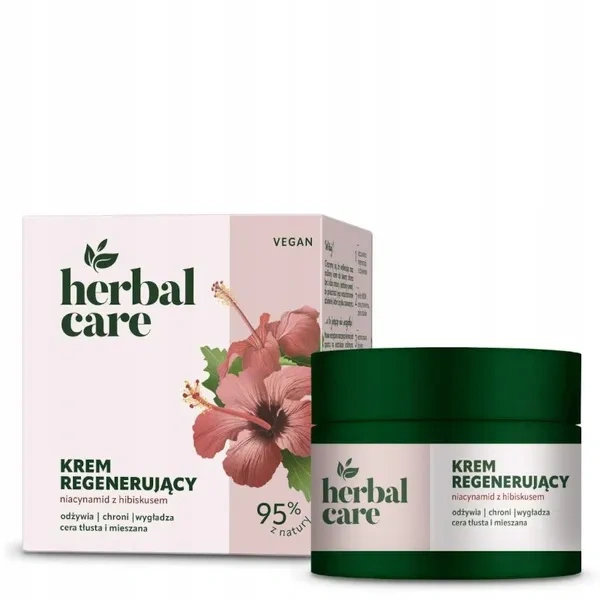 FARMONA Herbal Care Vegan krem do twarzy regenerujący Niacynamid Hibiskus 50ml 