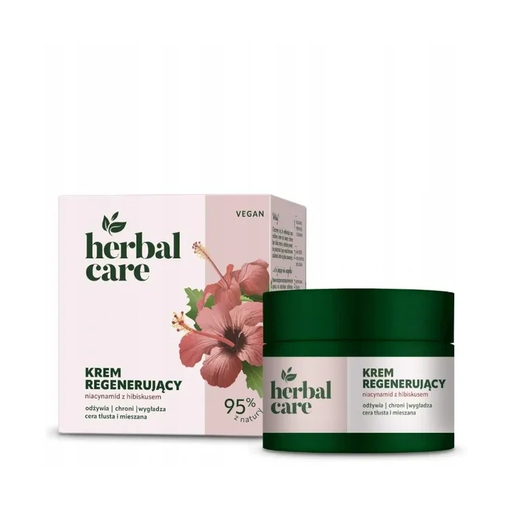 FARMONA Herbal Care Vegan krem do twarzy regenerujący Niacynamid Hibiskus 50ml 
