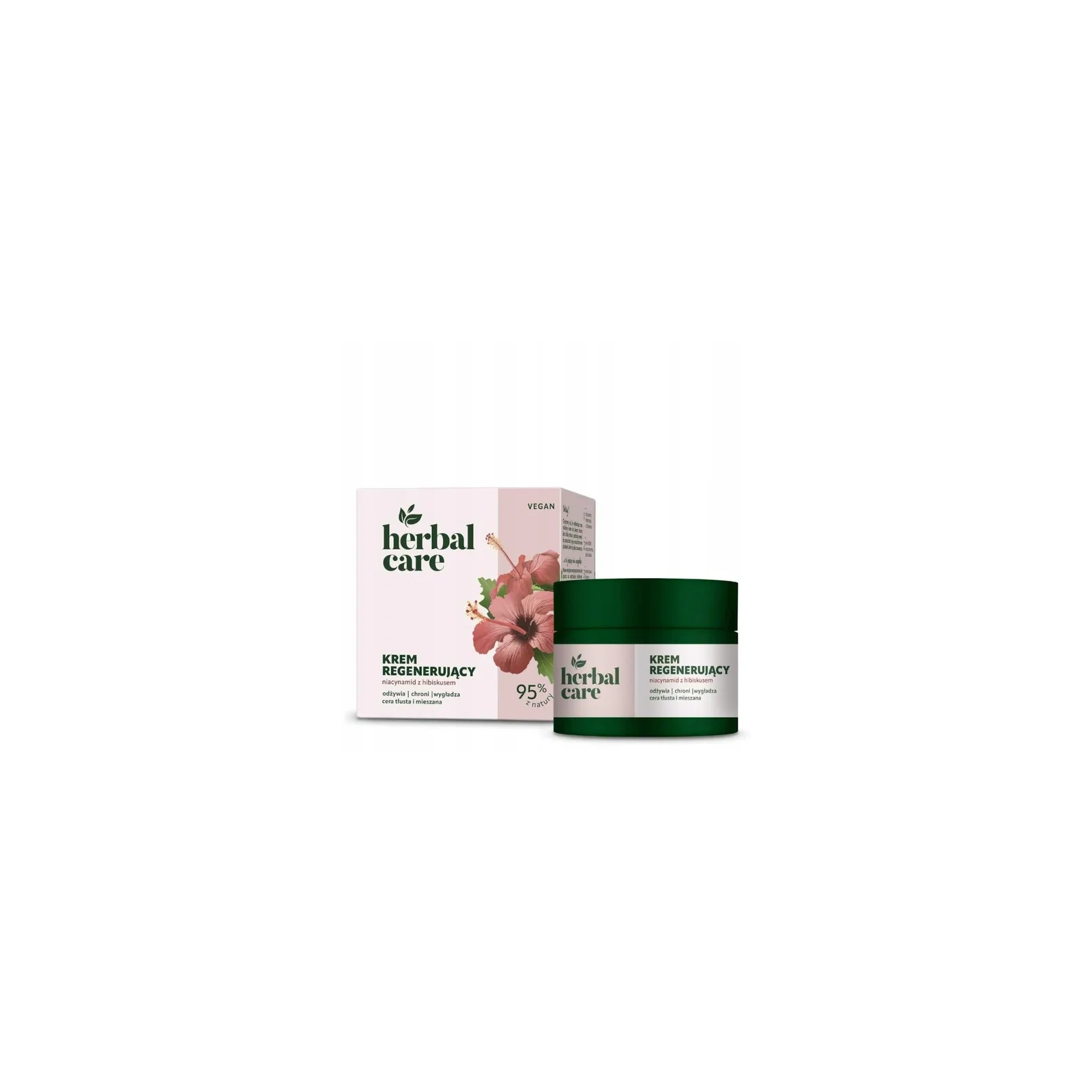 FARMONA Herbal Care Vegan krem do twarzy regenerujący Niacynamid Hibiskus 50ml 
