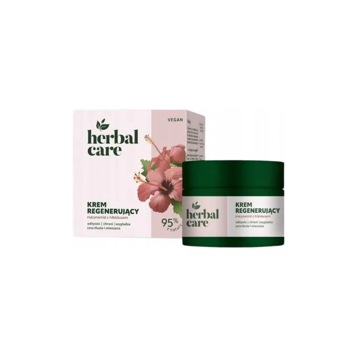 FARMONA Herbal Care Vegan krem do twarzy regenerujący Niacynamid Hibiskus 50ml 
