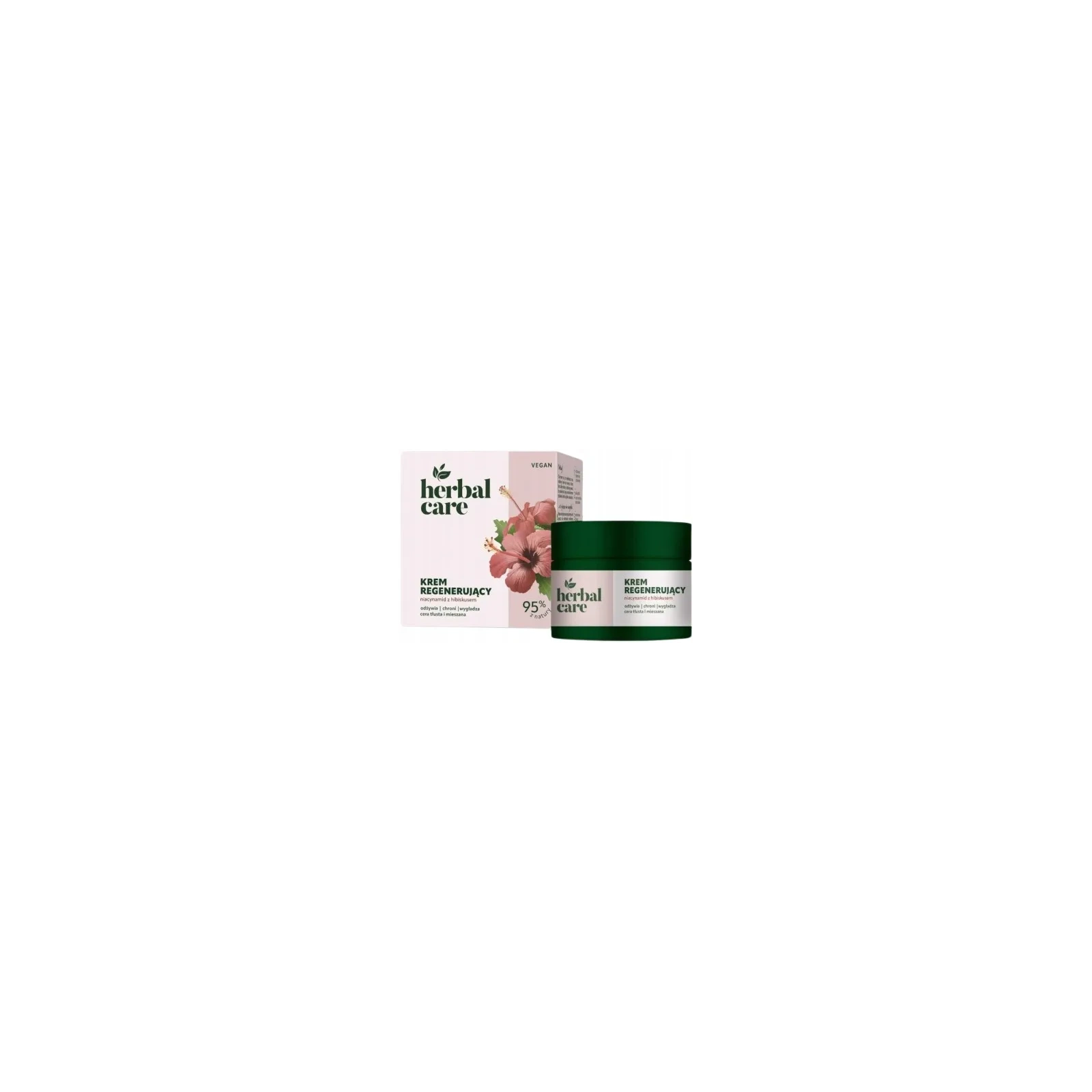 FARMONA Herbal Care Vegan krem do twarzy regenerujący Niacynamid Hibiskus 50ml 