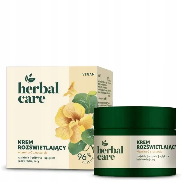 FARMONA Herbal Care Vegan krem do twarzy rozświetlający Witamina C Nasturcja 50ml 