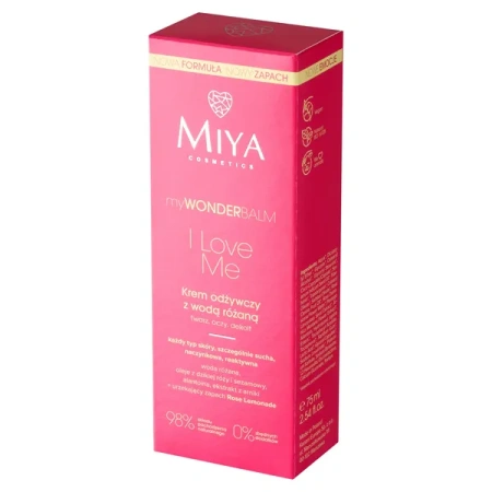 MIYA Mywonderbalm krem do twarzy odżywczy z wodą różaną I Love Me 75ml 