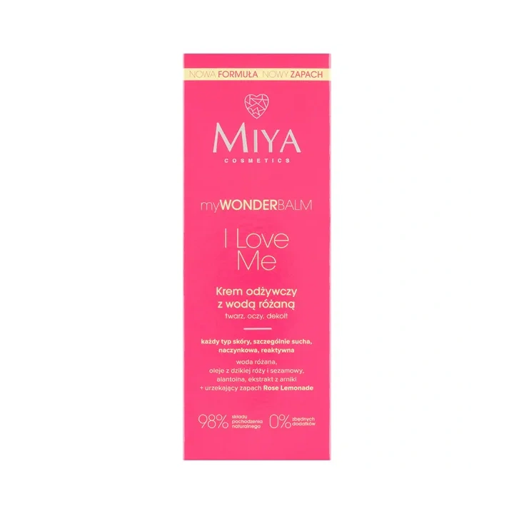 MIYA Mywonderbalm krem do twarzy odżywczy z wodą różaną I Love Me 75ml 